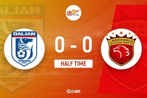 半场-英博0-0海港 阿奇姆彭杨铭锐破门均因越位被吹 两队共1射正